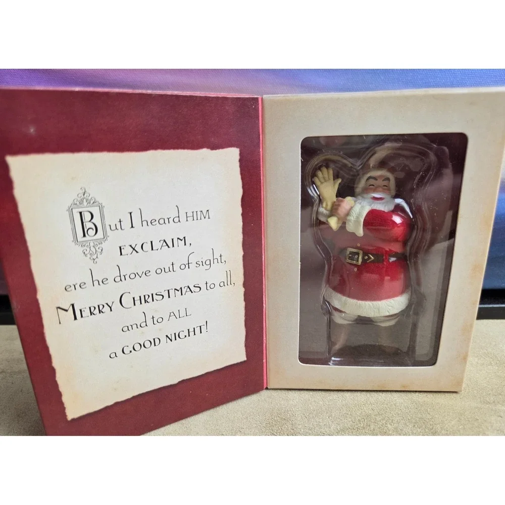 HALLMARK Twas The Night Before Christmas Ornaments, Complete Set of 4, Vintage